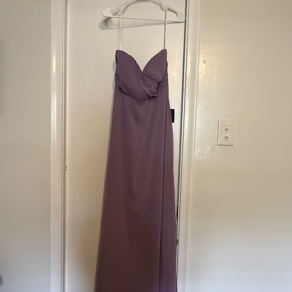 Lulu's Strapless Lavender Dress